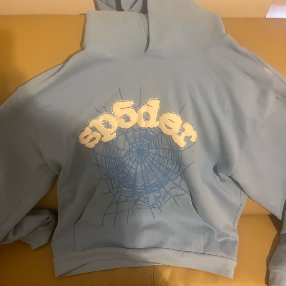 Sp5der Light Blue Men's Sweater